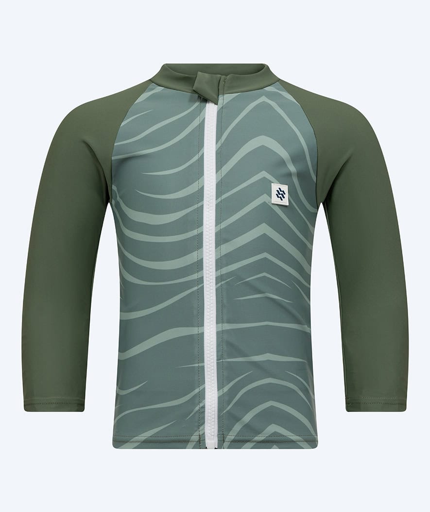 Watery UV-shirt for kids - Fjord Long Sleeve Rashguard - Green