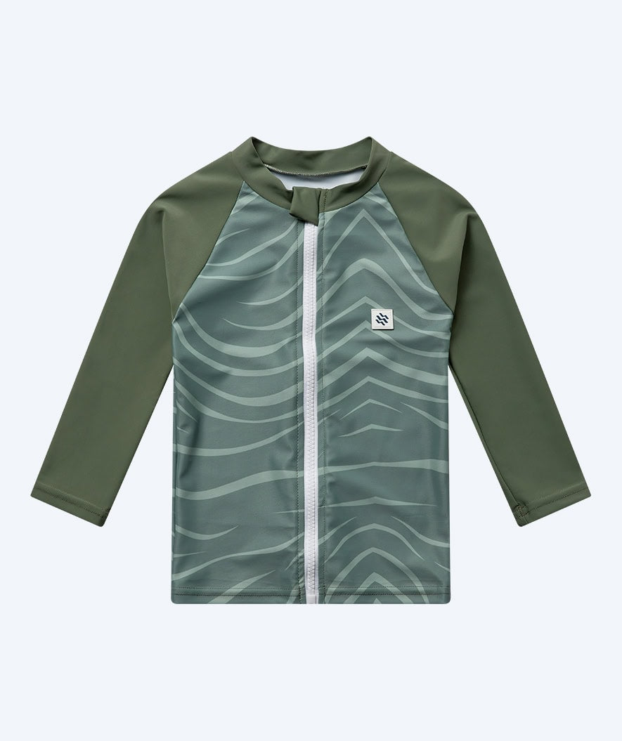 Watery UV-shirt for kids - Fjord Long Sleeve Rashguard - Green