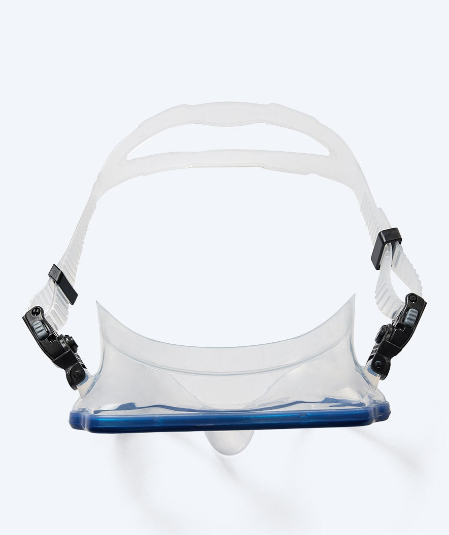Watery diving mask for adults (from 15 years) - Fraser - Blue/clear