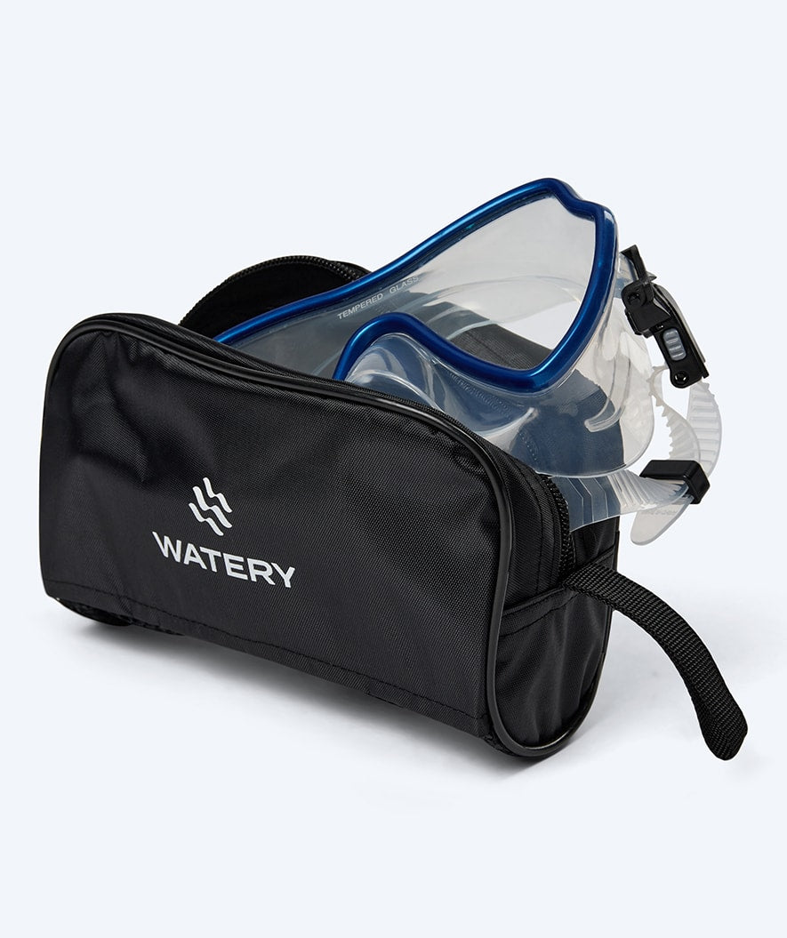 Watery diving mask for adults (from 15 years) - Fraser - Blue/clear