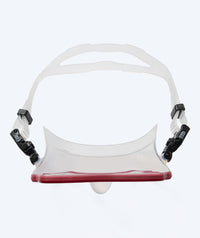 Watery diving mask for adults (from 15 years) - Fraser - Red/clear