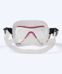 Watery diving mask for adults (from 15 years) - Fraser - Red/clear