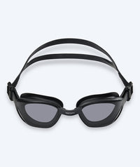 Watery training swimming goggles - Fraser - Black (Smoke lens)
