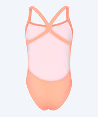 Watery swimsuit for girls - Freestyler Solid - Coral