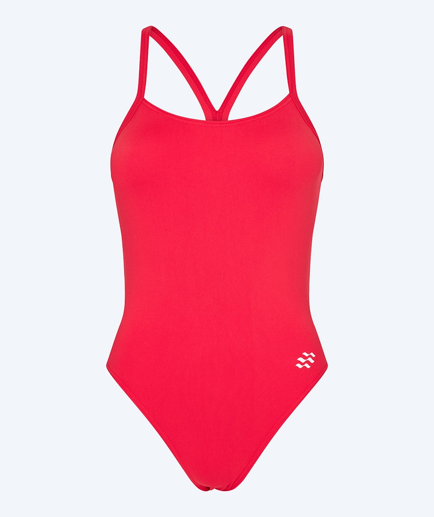 Watery swimsuit for women - Freestyler Solid - Cherry Red