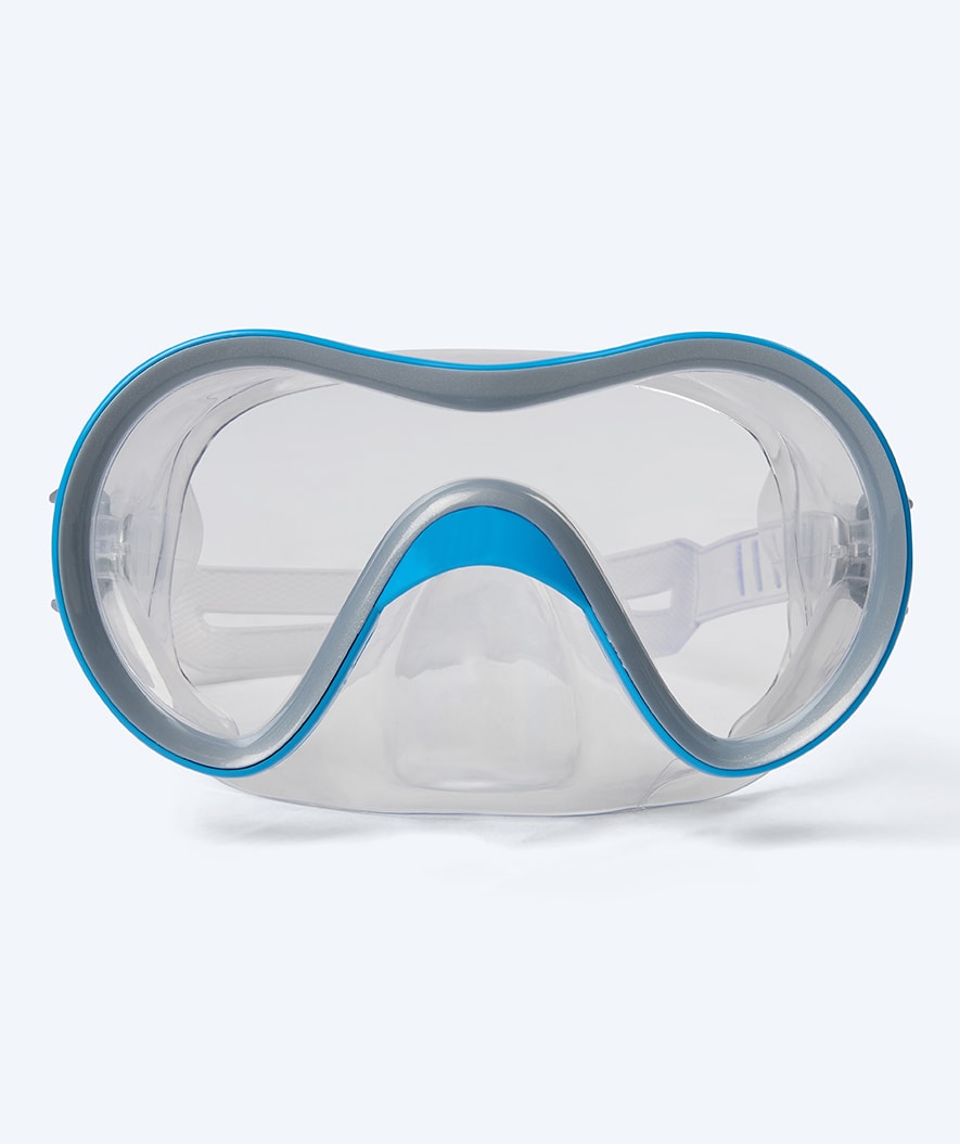 Watery diving mask for junior (8-15) - Gobie - Blue/clear