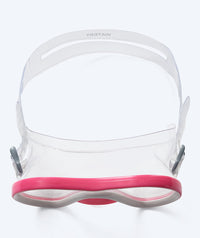 Watery diving mask for junior (8-15) - Gobie - Pink/clear