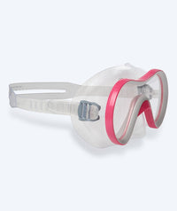 Watery diving mask for junior (8-15) - Gobie - Pink/clear