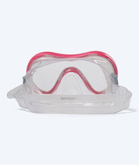 Watery diving mask for junior (8-15) - Gobie - Pink/clear