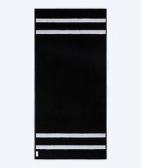 Watery bath towel - Heat Swim Cotton - Deep Black
