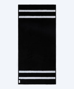 Watery bath towel - Heat Swim Cotton - Deep Black