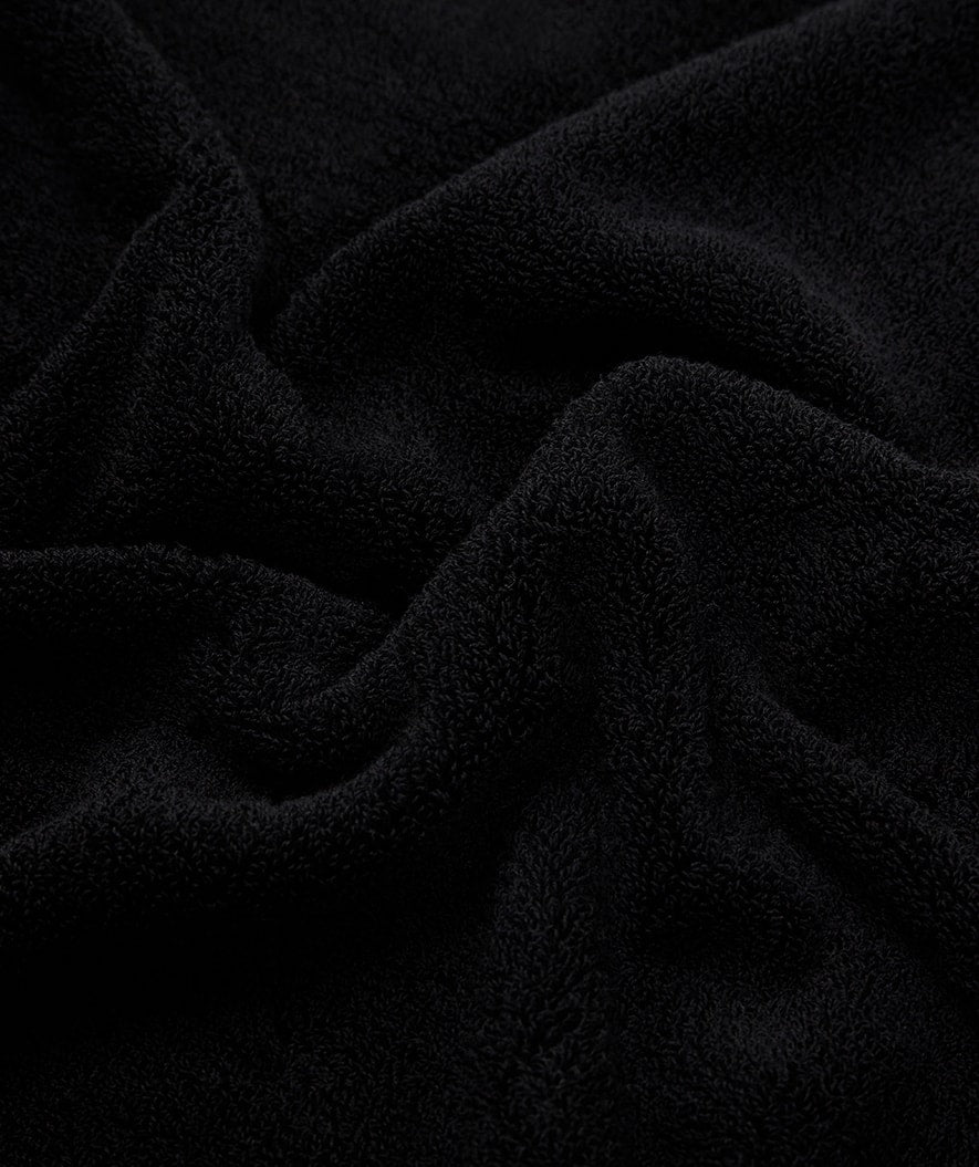 Watery bath towel - Heat Swim Cotton - Deep Black