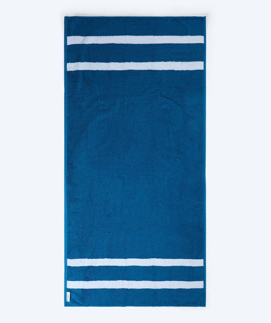 Watery bath towel - Heat Swim Cotton - Delta Blue