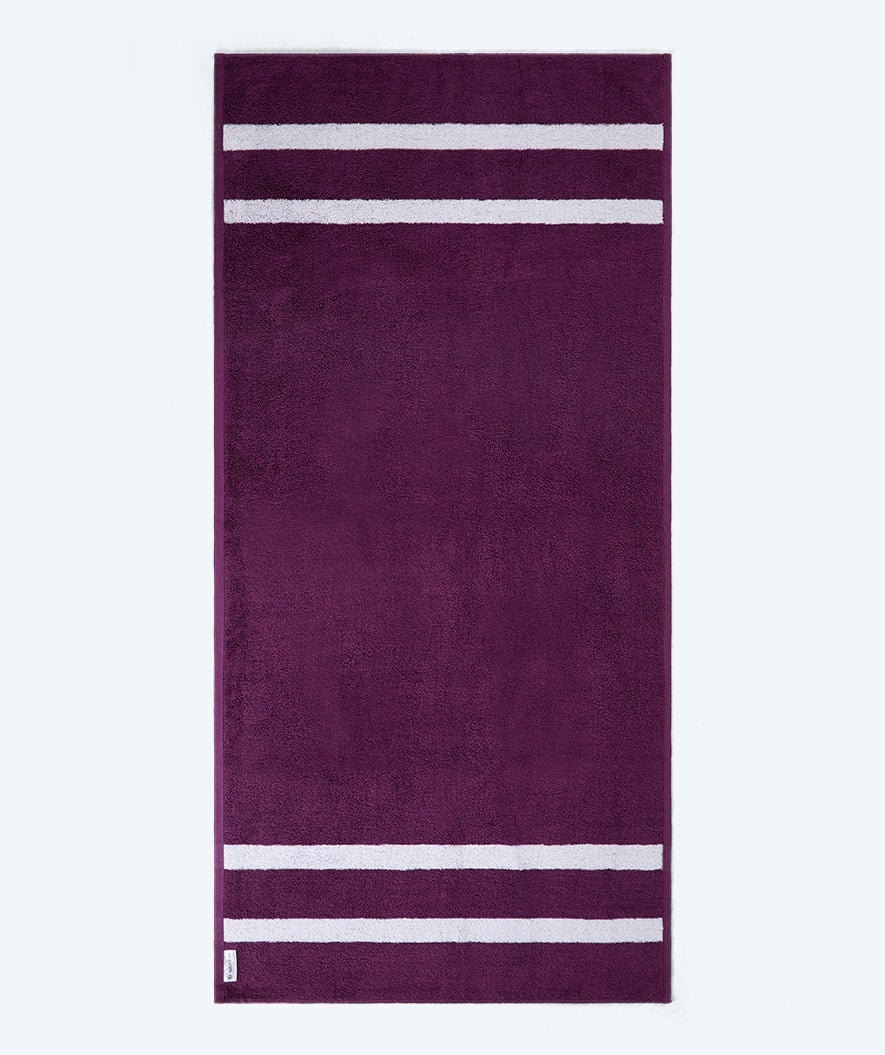 Watery bath towel - Heat Swim Cotton - Hydra Purple