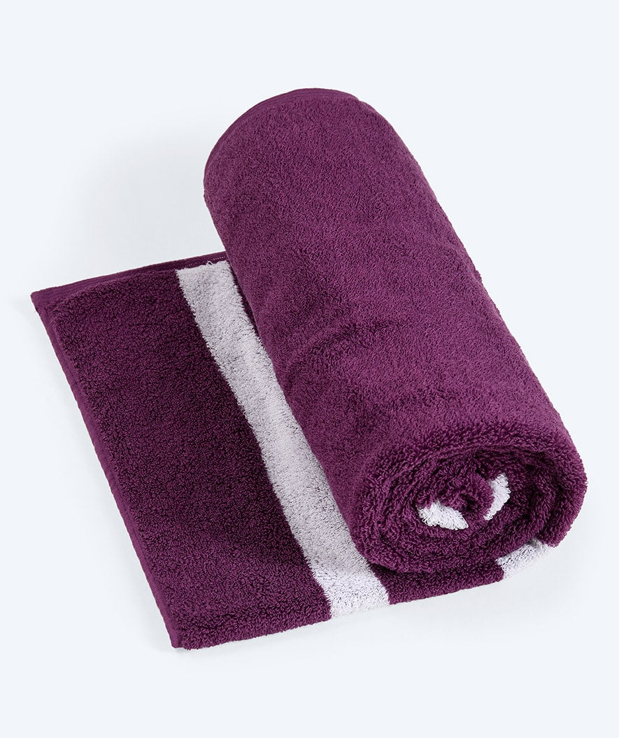 Watery bath towel - Heat Swim Cotton - Hydra Purple