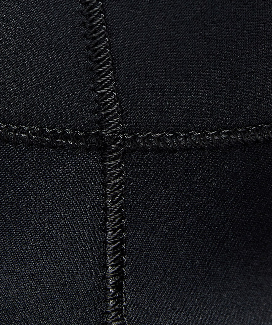 Watery neopren hood with neck - Hedgehog (3mm) - Black