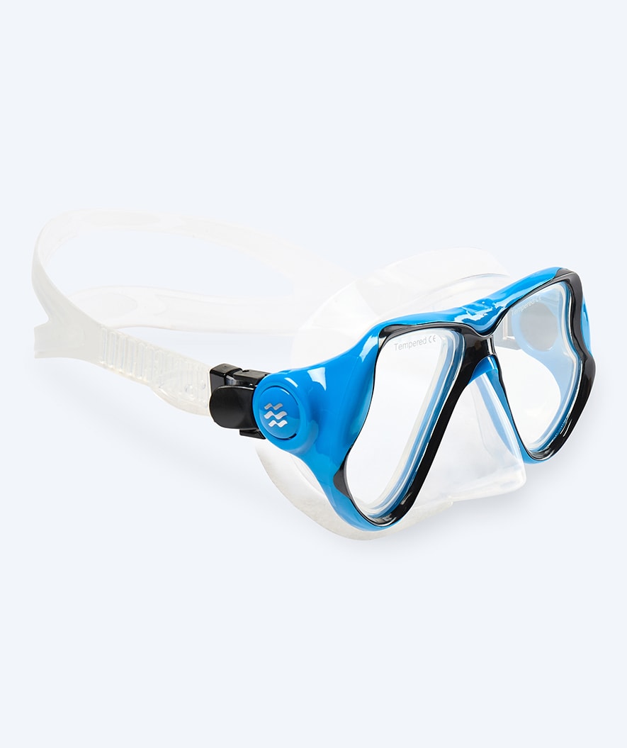Watery diving mask for adults (from 12 years) - Hudson - Black/blue