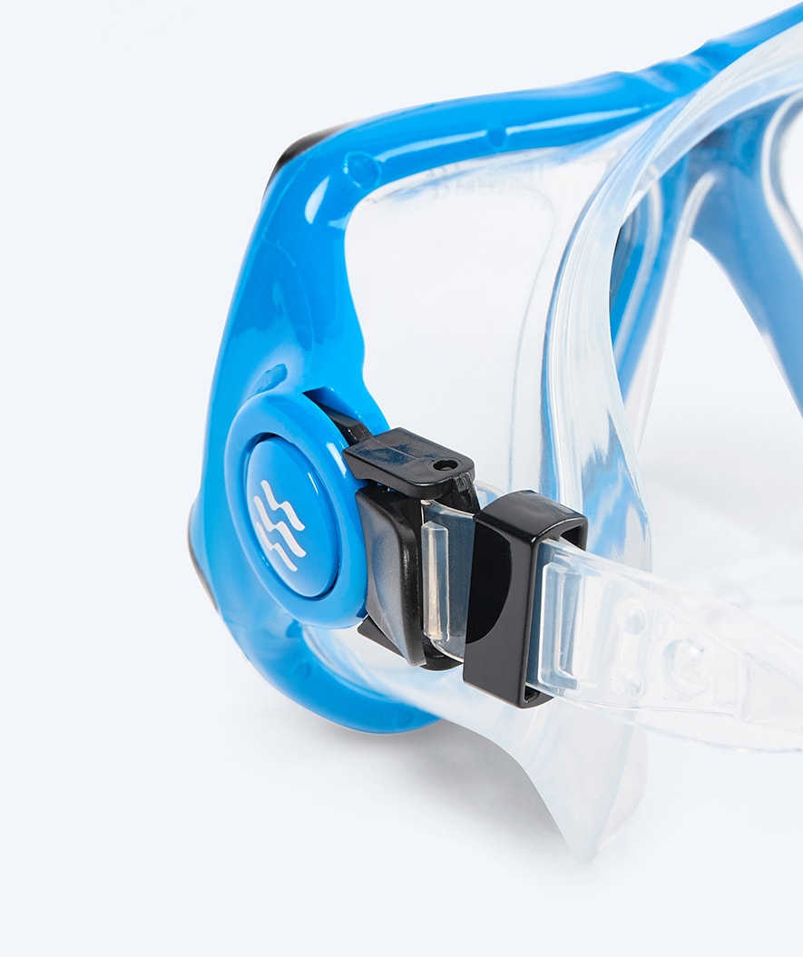 Watery diving mask for adults (from 12 years) - Hudson - Black/blue