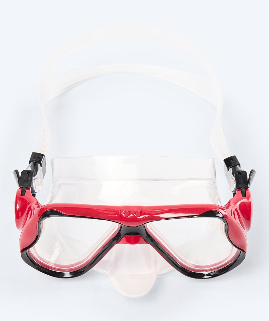 Watery diving mask for adults (from 12 years) - Hudson - Red/black