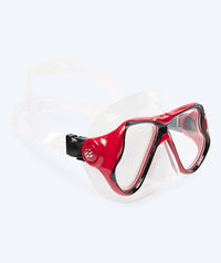 Watery diving mask for adults (from 12 years) - Hudson - Red/black