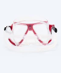 Watery Combo snorkel set for adults - Hudson Semi-Dry - Red