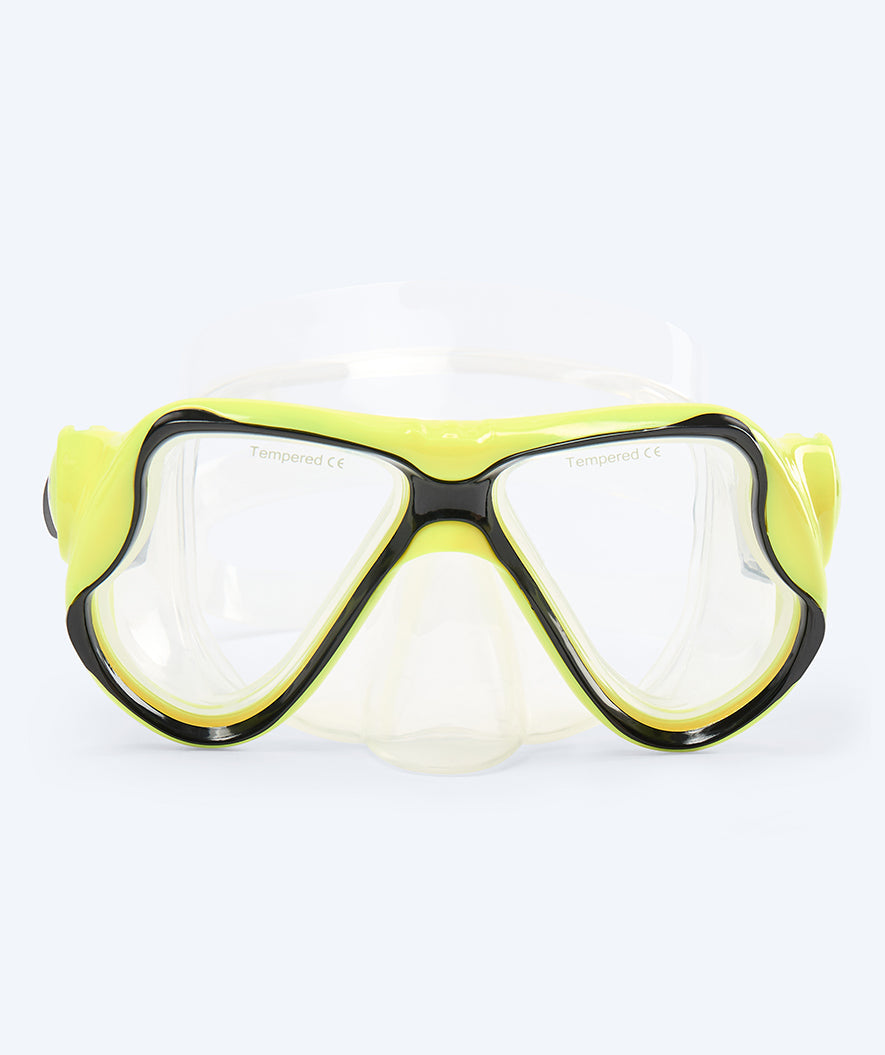 Watery snorkel set for adults - Delphina/Hudson - Yellow