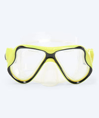 Watery diving mask for adults (from 12 years) - Hudson - Yellow/black