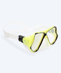 Watery diving mask for adults (from 12 years) - Hudson - Yellow/black