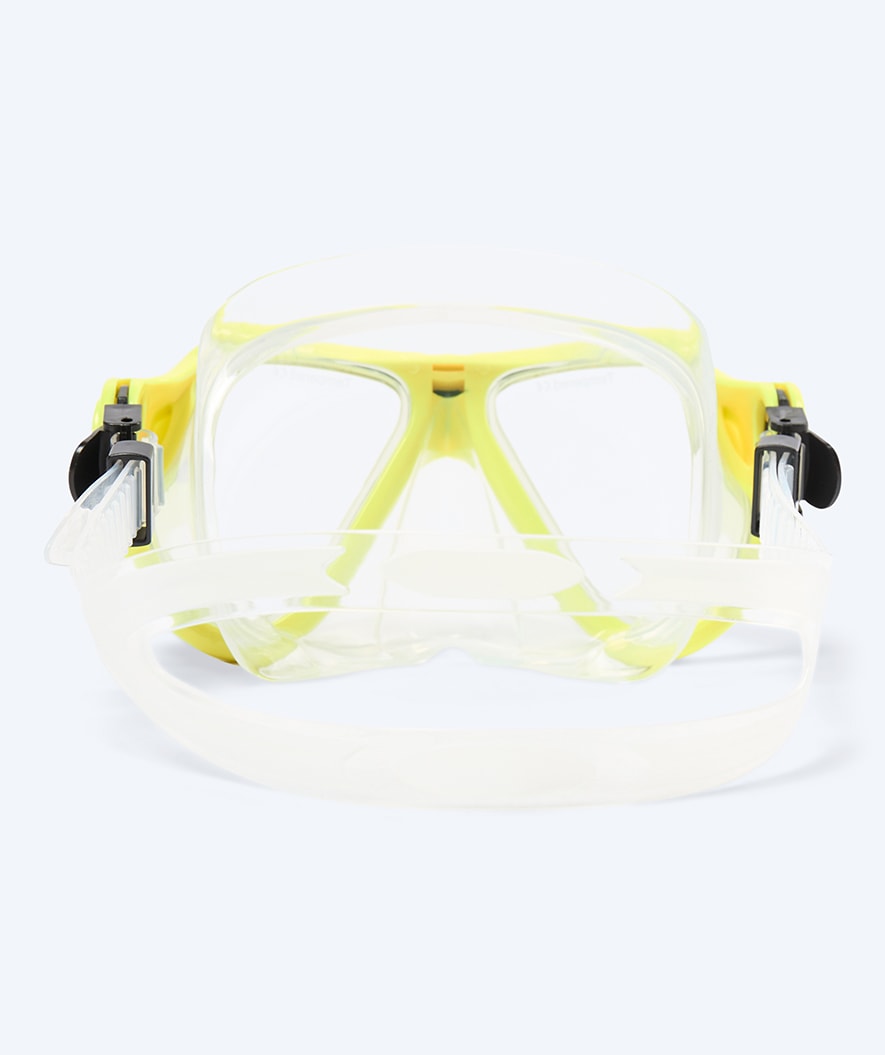 Watery diving mask for adults (from 12 years) - Hudson - Yellow/black