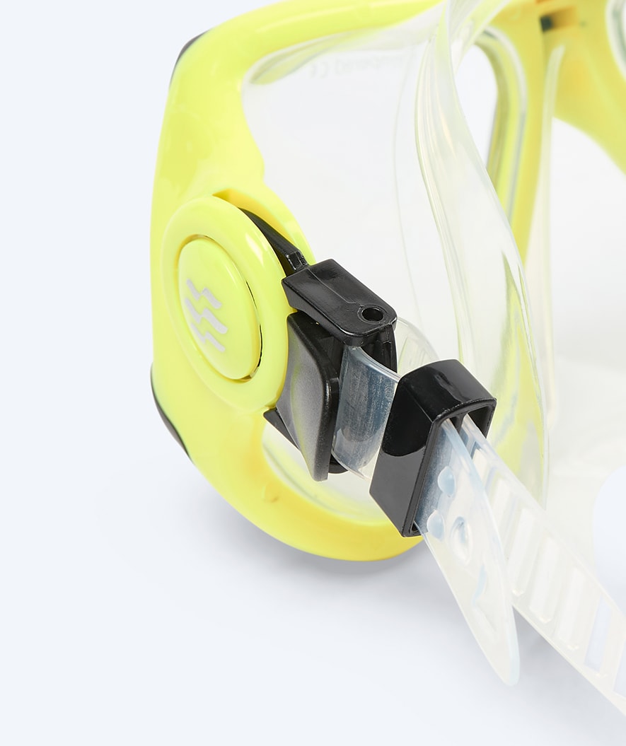 Watery diving mask for adults (from 12 years) - Hudson - Yellow/black