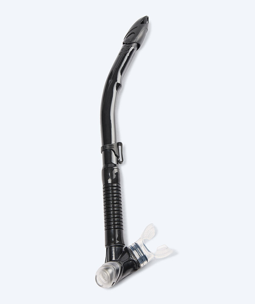 Watery semi-dry snorkel for adults - Hudson - Black