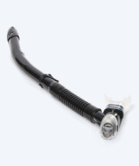 Watery semi-dry snorkel for adults - Hudson - Black