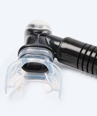 Watery semi-dry snorkel for adults - Hudson - Black