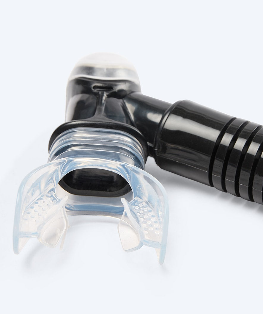 Watery semi-dry snorkel for adults - Hudson - Black