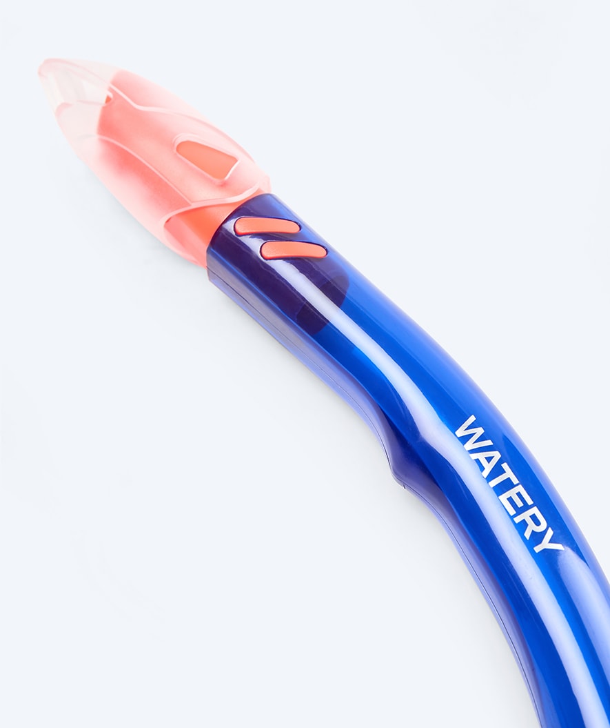Watery semi-dry snorkel for adults - Hudson - Blue