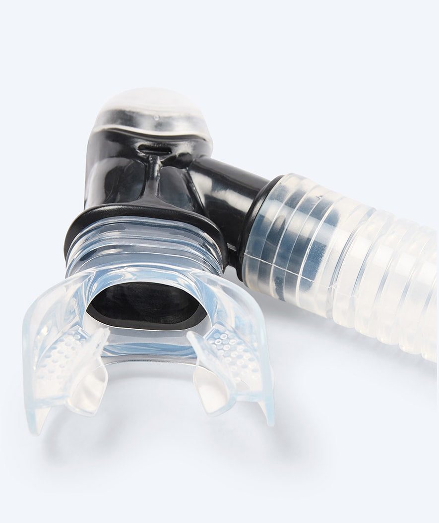 Watery semi-dry snorkel for adults - Hudson - Grey