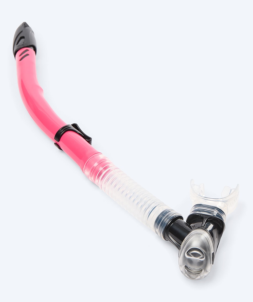 Watery semi-dry snorkel for adults - Hudson - Red/pink
