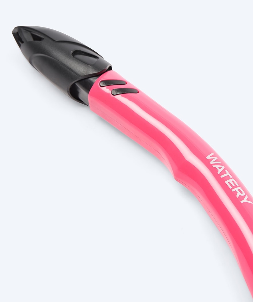 Watery semi-dry snorkel for adults - Hudson - Red/pink