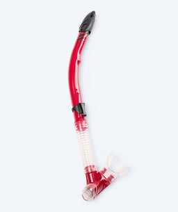Watery semi-dry snorkel for adults - Hudson - Red