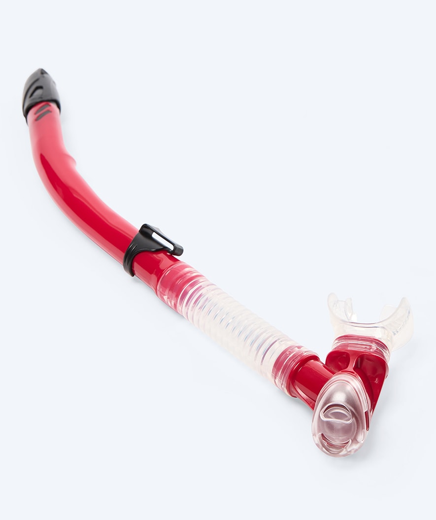 Watery semi-dry snorkel for adults - Hudson - Red