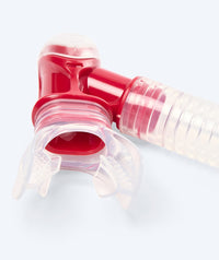 Watery semi-dry snorkel for adults - Hudson - Red