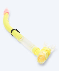 Watery semi-dry snorkel for adults - Hudson - Yellow