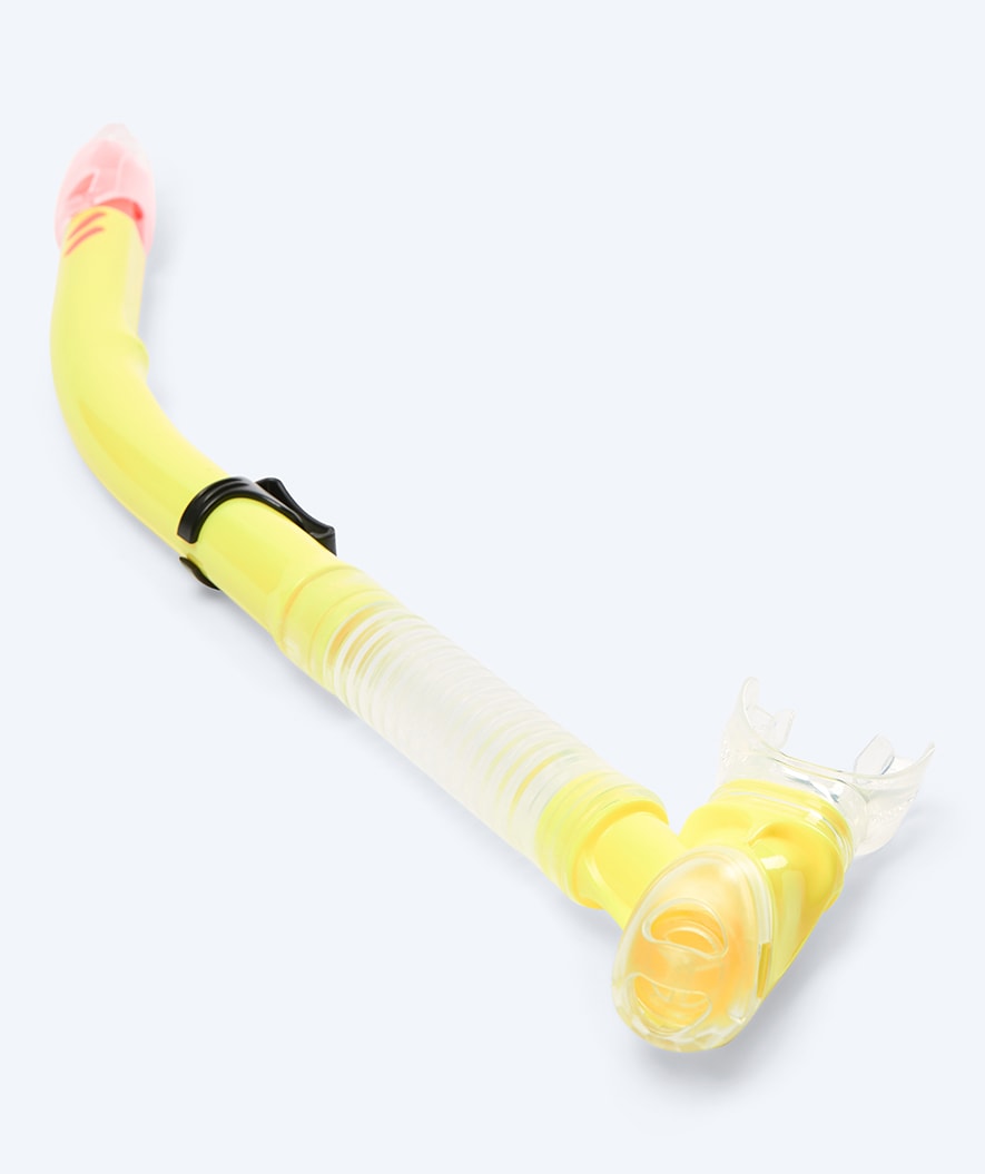 Watery semi-dry snorkel for adults - Hudson - Yellow