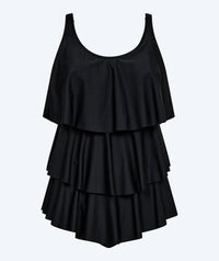 Watery swimsuit with skirt for women - Hydra - Black