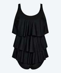 Watery swimsuit with skirt for women - Hydra - Black