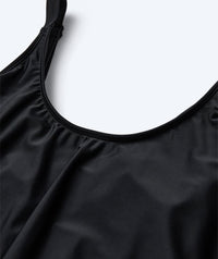 Watery swimsuit with skirt for women - Hydra - Black