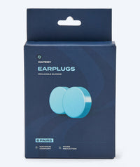 Watery earplugs for adults - Indra 6 pairs - Blue