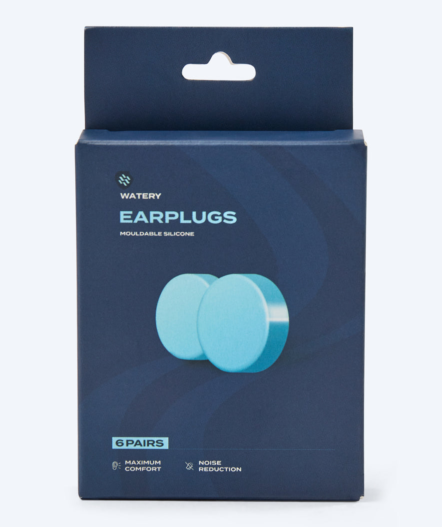 Watery earplugs for adults - Indra 6 pairs - Blue