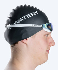 Watery swim goggles - Instinct Mirror - White/blue