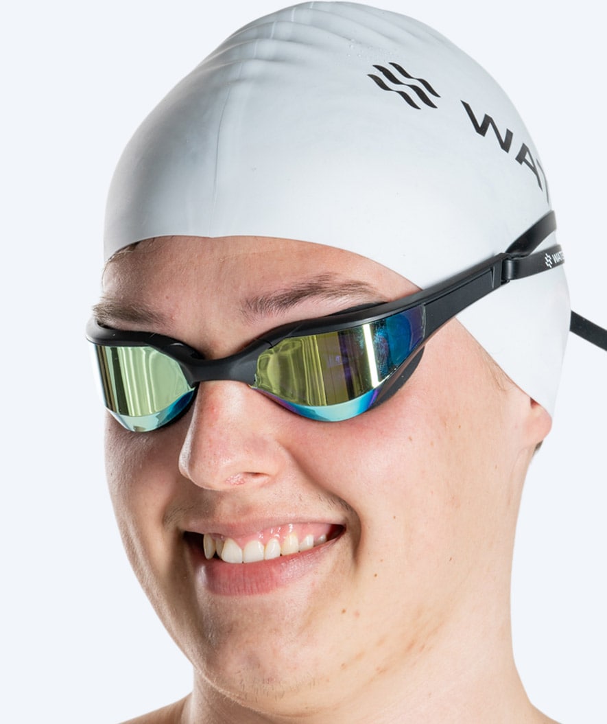 Watery swimming goggles - Instinct Elite Mirror - Black/blue